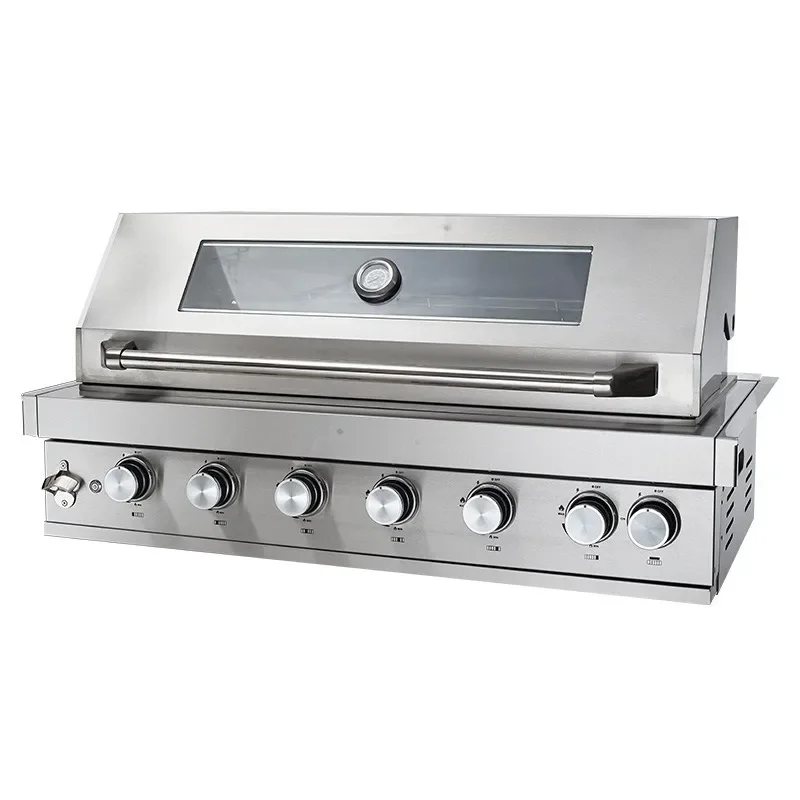 

Built-in barbecue grill Villa courtyard Charcoal grill