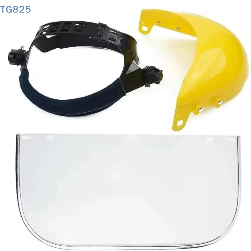 【AN】【AN】Garden Grass Trimmer Weed Wacker Safety Helmet Hat With Full Face Mesh Mask For Logging Brush Cutter Forestry Protection