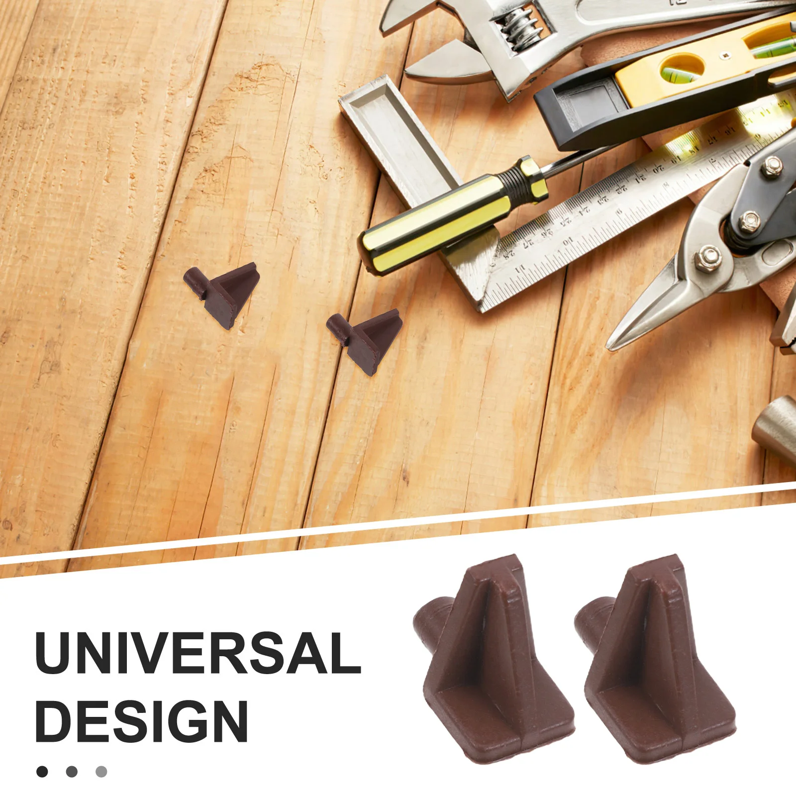 

Invisible Shelf Brackets Clear Design for 5-10mm Glass Shelves Floating Wall Storage Support Hardware for Home Office