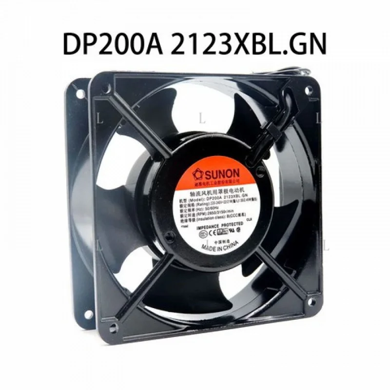 L    for SUNON DP200A.2123XBL.GN 220VAC 22/21W 120*38MM 2wire Server Driver cooling Fan