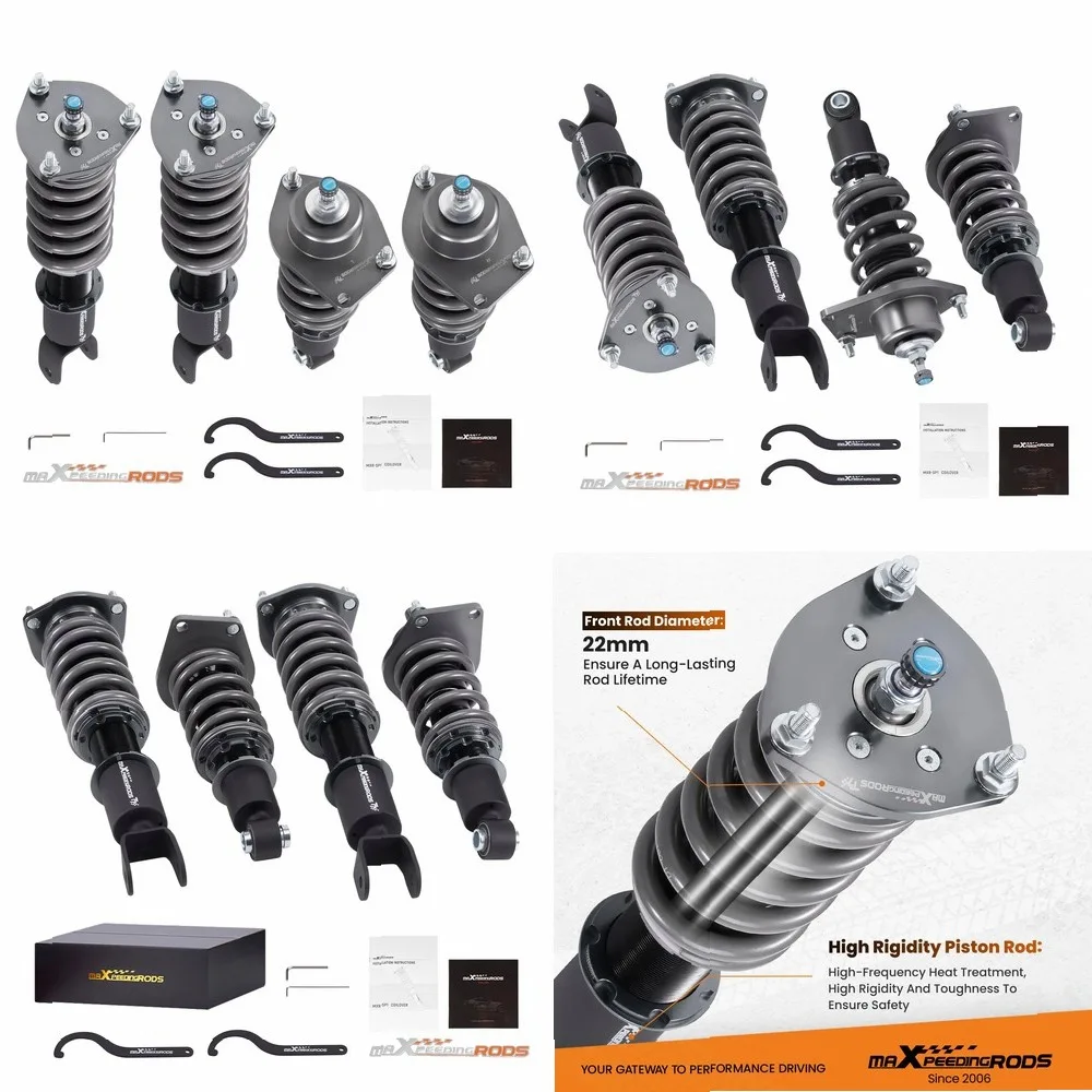 

Maxpeedingrods 24-Level Adjustable Coilover Suspension Kit for Mazda RX-8 2004-2011