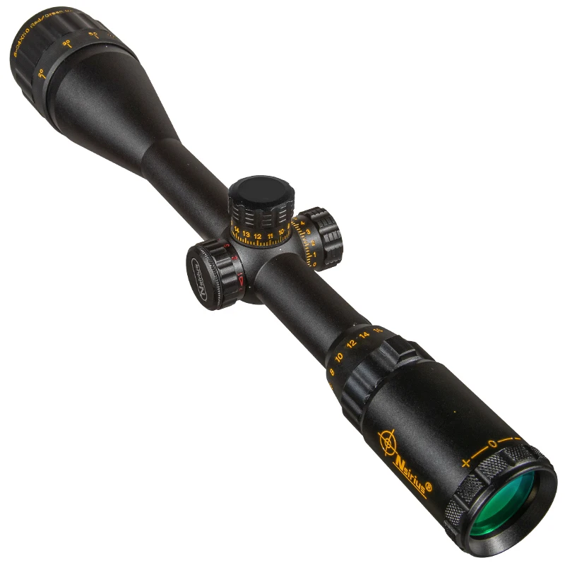 NSIRIUS 6-24X50 AOE Gold Tactical Riflescope Optical Sight Red Green llluminate Crosshair Hunting Rifle Scope