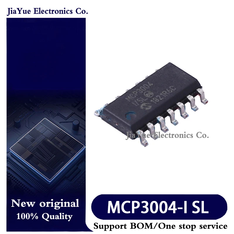 1PCS 100% NEW MCP3004-I/SL SOP-14 Analog to digital conversion chip