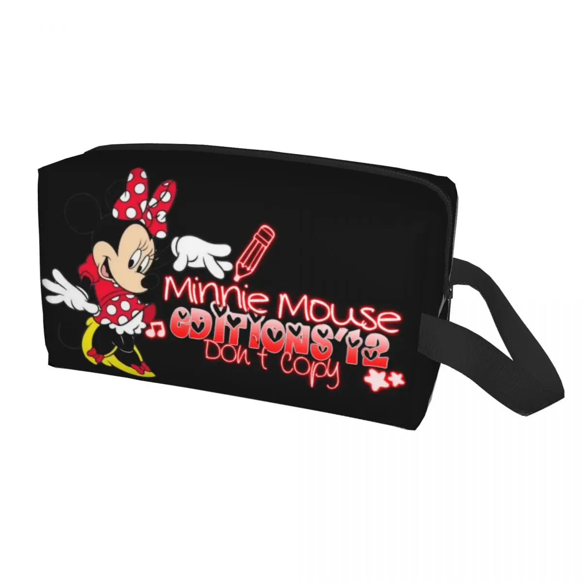 

Custom Travel Mickey Mouse Minnie Toiletry Bag Cute Cartoon Makeup Cosmetic Organizer Women Beauty Storage Dopp Kit Case