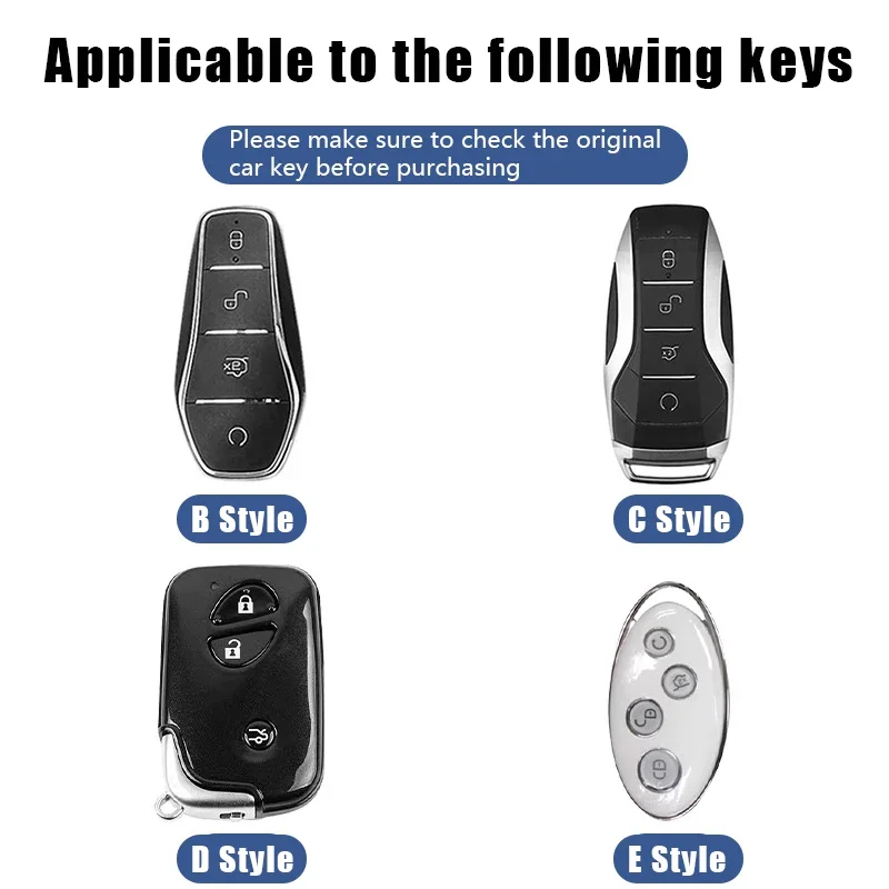 1PC Car Keycase Cover for BYD Atto 3 Qin Plus Han DMI EV Seal Song Pro Tang Leather zinc alloy Holder Key Bag Auto Accessories