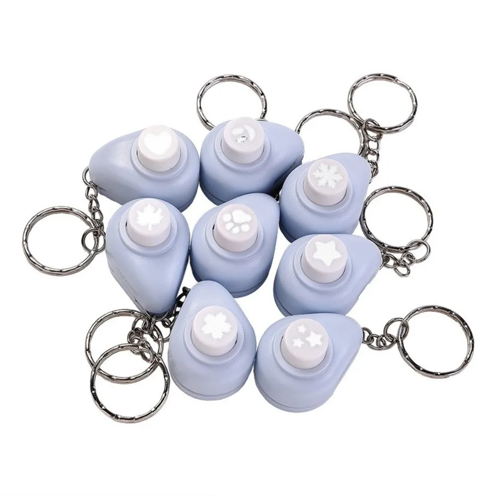 Multiple patterns With Keychain Mini Paper Punch Portable DIY Craft Tool Craft Punch Portable Hole Puncher DIY Scrapbooking