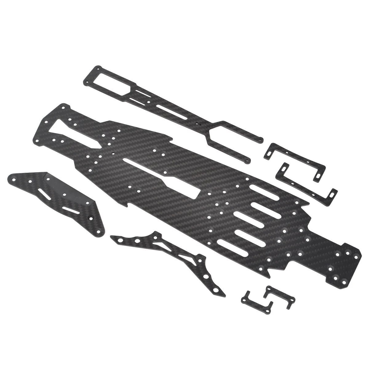Koolstofvezel onderste chassisframeset voor Yokomo RD2.0 1/10 RWD Drift Car Upgrades Onderdelen