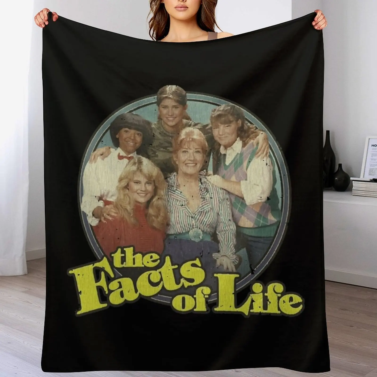 The Facts of Life 1979 Essential Throw Blanket Giant Sofa Soft Softest Hairys Blankets