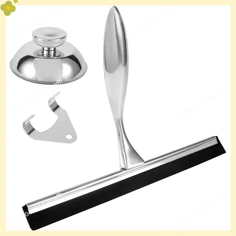 LDHL Премиум-скребок из нержавеющей стали для душевых дверей, ванной комнаты, окон и автомобильных стекол, универсальный стеклоочиститель