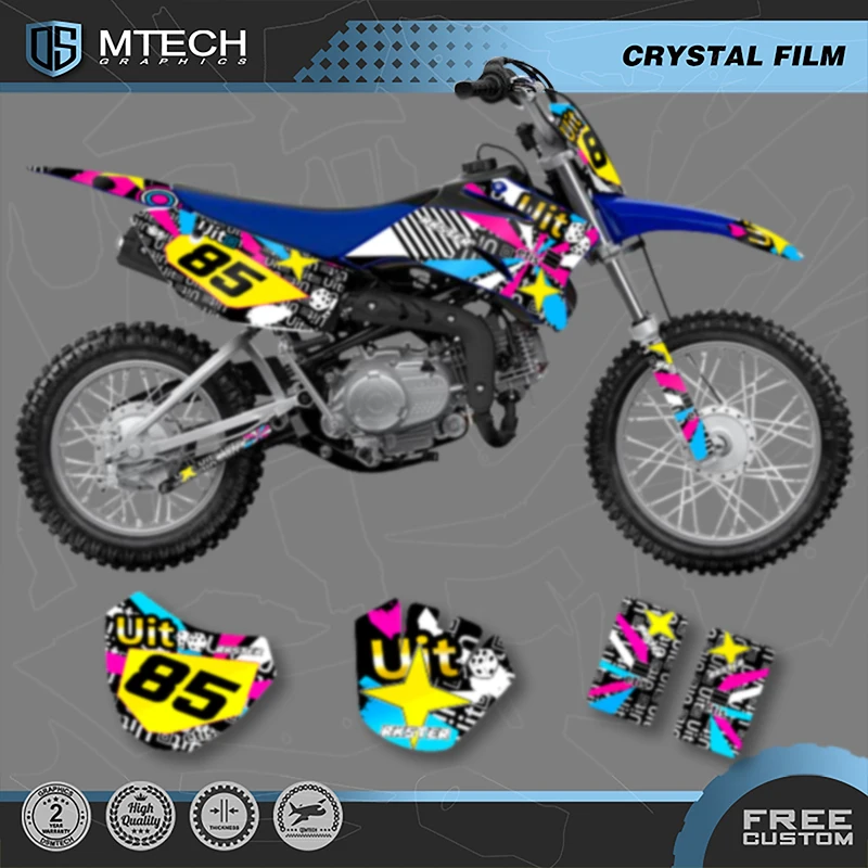 

DSMTECH для Yamaha TTR 110 TTR110, мотоциклетная графика, фоновые наклейки, наборы наклеек, обтекатель, индивидуальный протектор 006