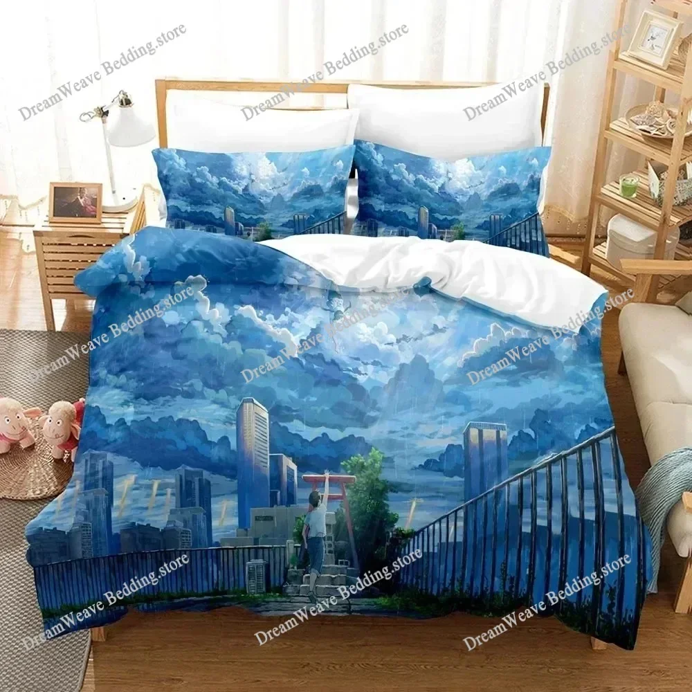 3D Printed Anime The Son of Weather Bedding Set Duvet Cover Bedroom Comforter Single Twin King _Size Quilt Cover Luxury Gifts