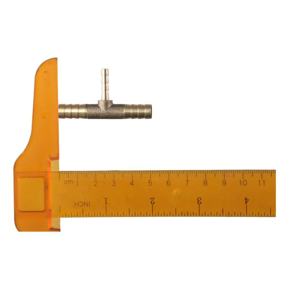 Tee Barb Fitting Brass Reducing Barb Hose Fitting Pipe Connector 3 Ways Fitting Air Gas Water Fuel