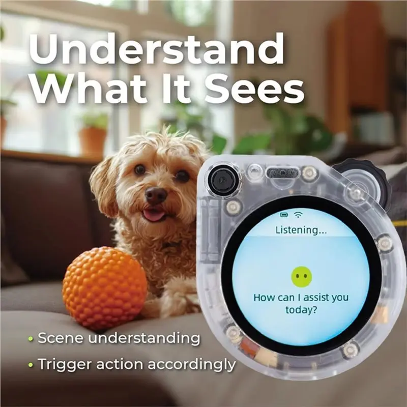 Y43A-Sensecap Watcher For Xiaozhi AI Device Smart Home, Voice Control,Communication, Multilingual Support, MCP, MCU ESP32S3
