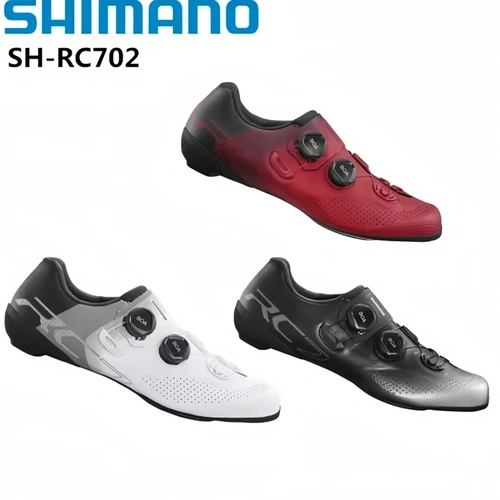 Imagen 1 del producto Shimano RC7 RC703 zapatos SH-RC703 bicicleta de carretera de carbono ciclismo zapatos estándar versión amplia SH-RC703 zapatos de ciclismo de carrera de carretera
