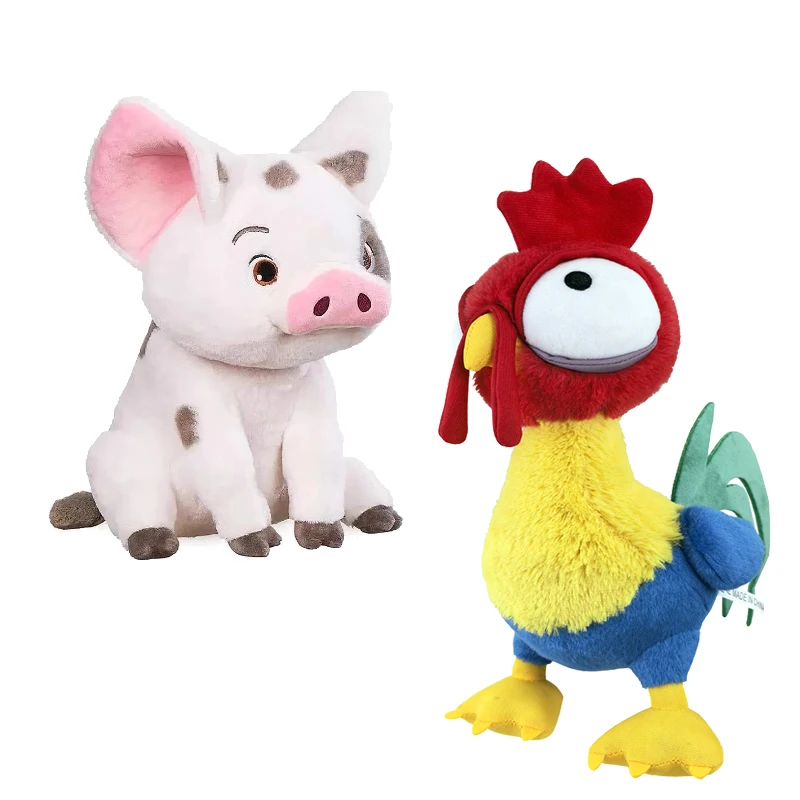 Jouets Disney film Moana de haute qualité, 20-30cm, animal de compagnie, cochon, coq, décoration de chambre, poupées en peluche, cadeaux d'anniversaire et de noël pour enfants