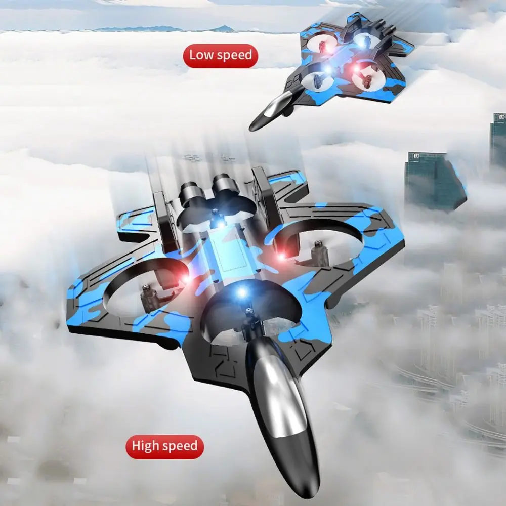 Espuma EPP Control remoto Espuma Fighter RC Drones Recargable Helicóptero de cuatro motores Juguete Detección de gravedad Portátil