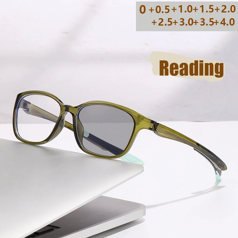 Presbyopie-Brille mit automatischer Zoom und intelligenter Anpassung und hochauflösendem Blaulicht TR, ultraleichte Lesebrille