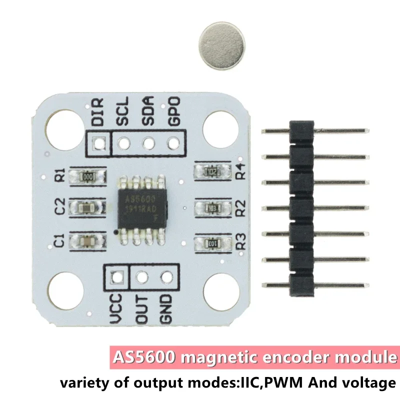 1pcs AS5600 magnetic encoder magnetic induction angle measurement sensor module 12bit high precision