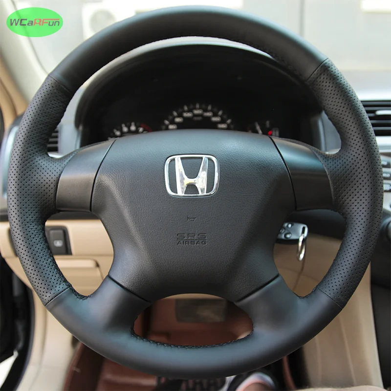 

Customize Breathable Microfiber Leather Car Steering Wheel Cover for Honda Accord 7 Odyssey Elysion EX V6 2003 to 2007