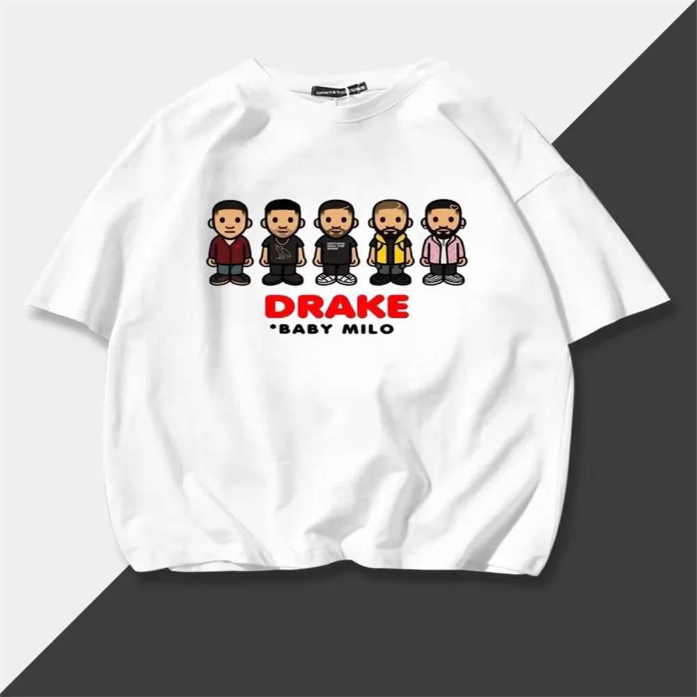

Винтажная мужская футболка Drake Awesome в стиле хип-хоп, рэпер, повседневная винтажная мужская футболка из 100% хлопка с принтом, весна-лето