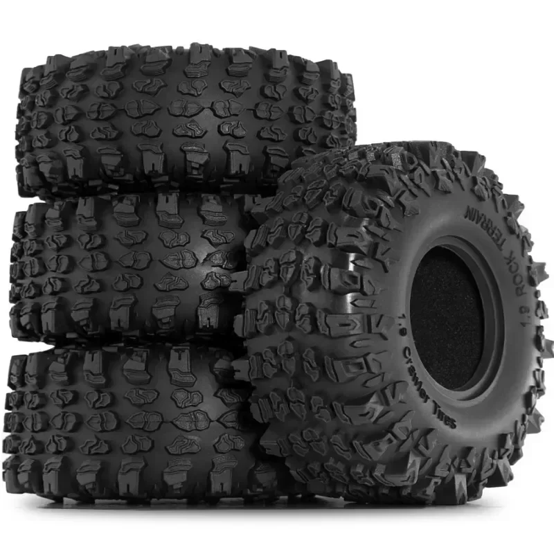 

4pcs Rubber 1.9 Crawler Tires Mud Slingers Grappler Wheels Tyres For 1:10 Rock Crawler Car TRX4/RC4WD D90 SCX10 II