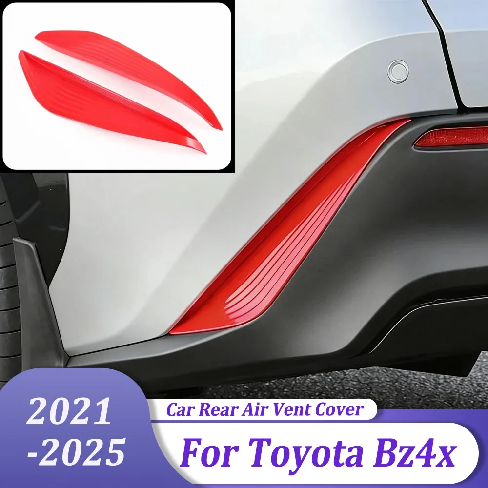 

Car Exterior Accessories Rear Air Vent Outlet Cover Trims For Toyota Bz4x 2021 2022 2023 2024 2025