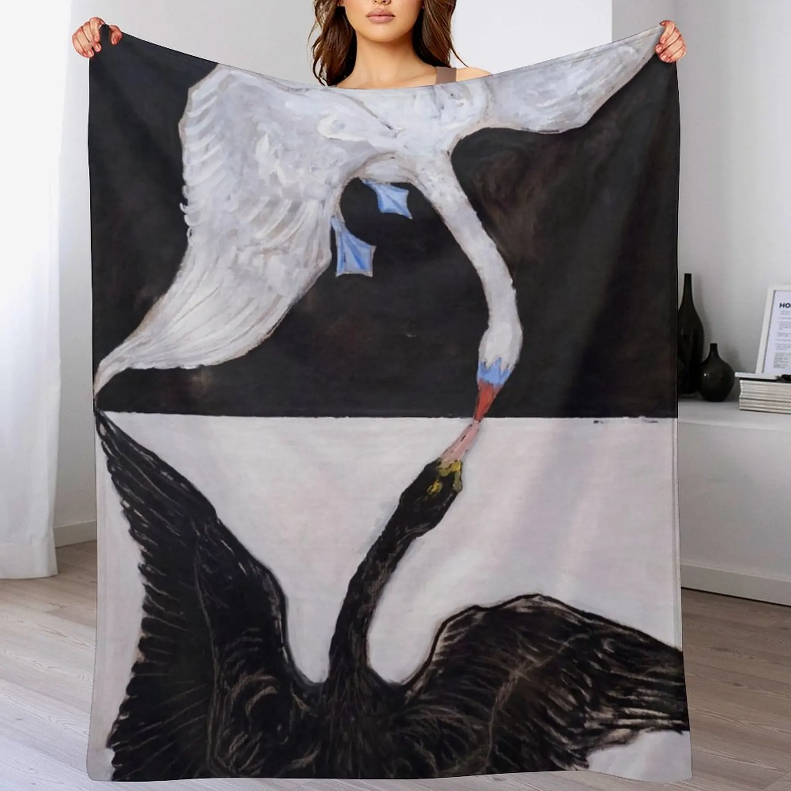 

Hilma af Klint The Swan, No. 01, Group IX-SUW Throw Blanket Polar For Decorative Sofa Summer Blankets