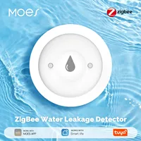 MOES Tuya ZigBee Smart Water Sensor Leak Detector Immersion Sensor Flood Water Leakage Alarm Smart Life App Remote Monitoring