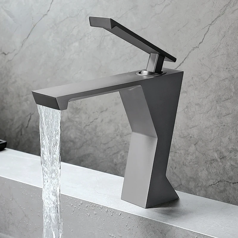 Imagem -04 - Single Handle Waterfall Basin Faucet Torneira para Pia do Banheiro Deck Wash Misturador Quente e Frio Tap Crane Preto Cromo Branco