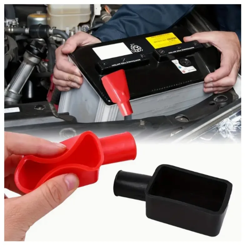 

Пара автомобильных аккумуляторов, изоляционная головка, защитная крышка, клеммы аккумулятора, прямая шляпа, резиновые положительные отрицательные пылезащитные чехлы CN