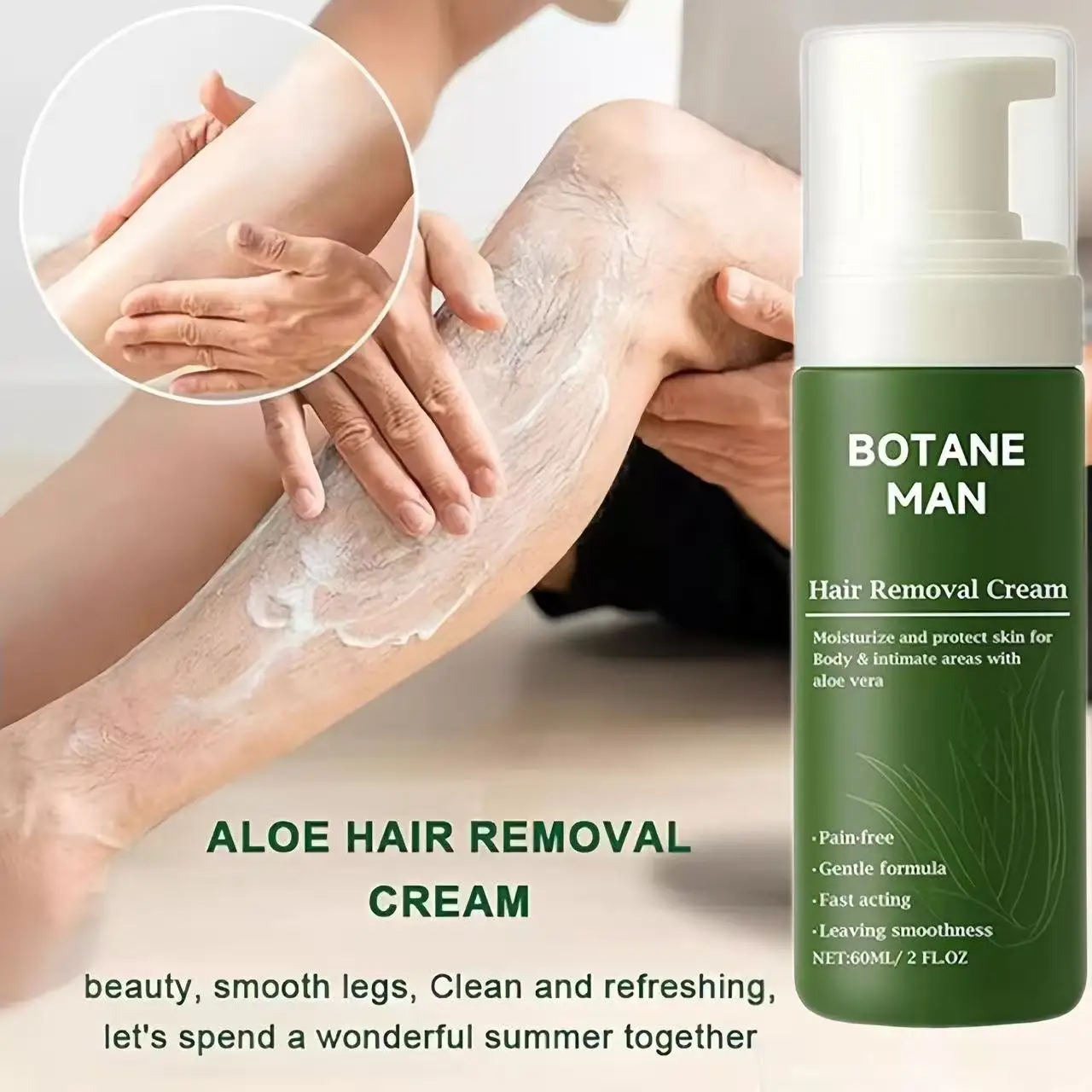 

Травяной успокаивающий мусс для нежного удаления волос, ног подмышек, быстрое удаление, без запаха, безопасный для частных зон, безболезненно удаление волос на теле