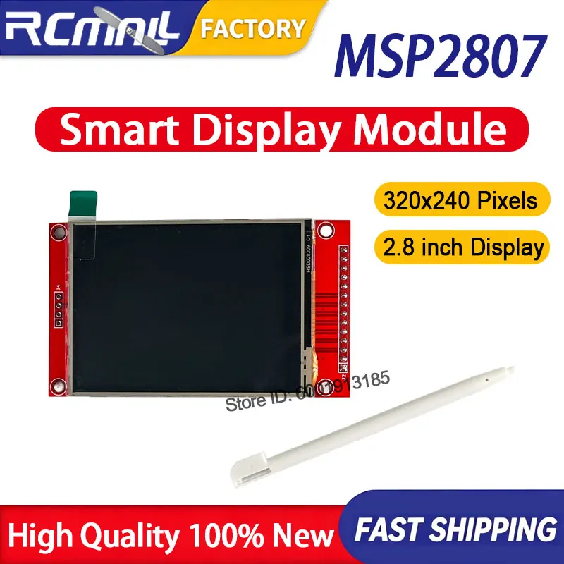 ILI9341 2.8 Inch SPI TFT LCD Display Module Resistive Touch Screen 5V SD Slot Compatible with Arduino ESP32 Board Home Office