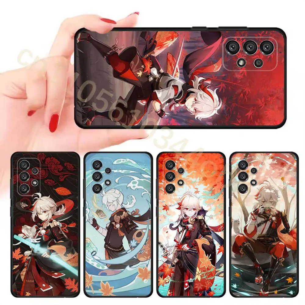 Genshin Impact Kazuha Kaedehara Phone Case for Samsung Galaxy A20,21s,22,31,32,52,71,80,A91,5G Colorful Cover Smartphone Pretty
