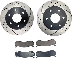 QYT10035 Front Rotor and Ceramic Pad Brake Kit for Chevrolet astro espress Silverado suberban Cadillac GMC sierra savana safri