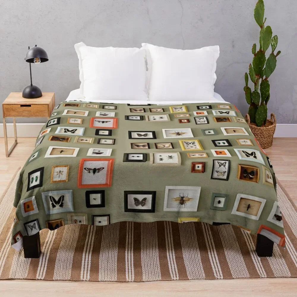 Insect Picture Frame Wall Throw Blanket Cute Plaid Extra Large Throw Luxury Brand Blankets For Bed Blankets