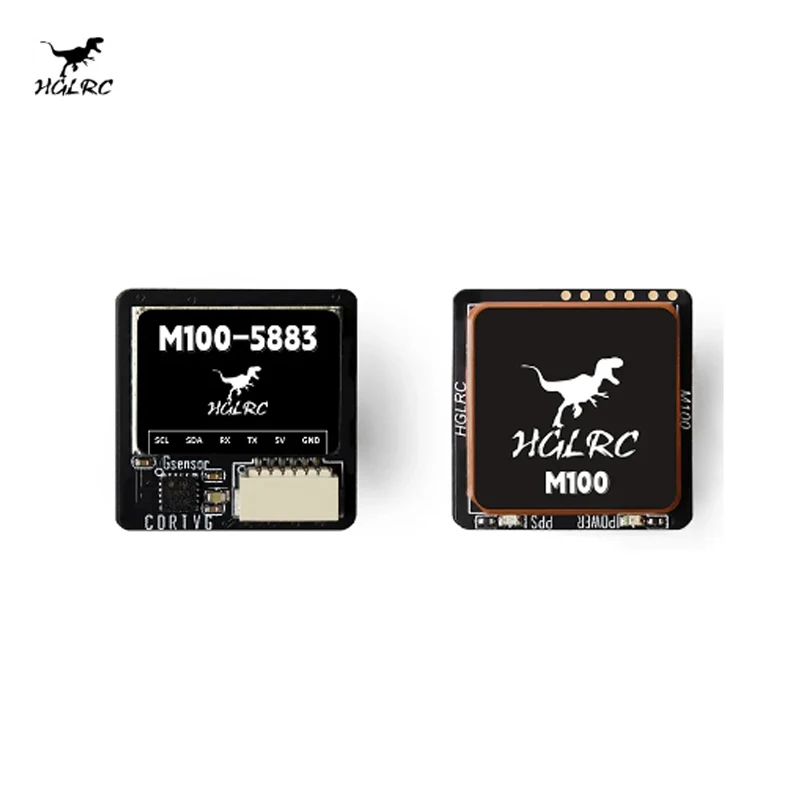 HGLRC M100-5883 GPS-module met kompas Keramische antenne ingebouwde LED-indicatoren 21x21mm voor RC-vliegtuig FPV Long Rang