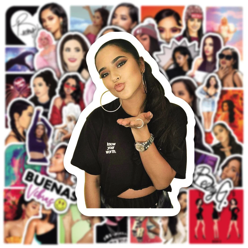 10/30/50pcs Hot Singer Becky G Stickers Rapper Becca Music Decal DIY Phone Case Luggage Laptop PVC Waterproof Sticker Decoration