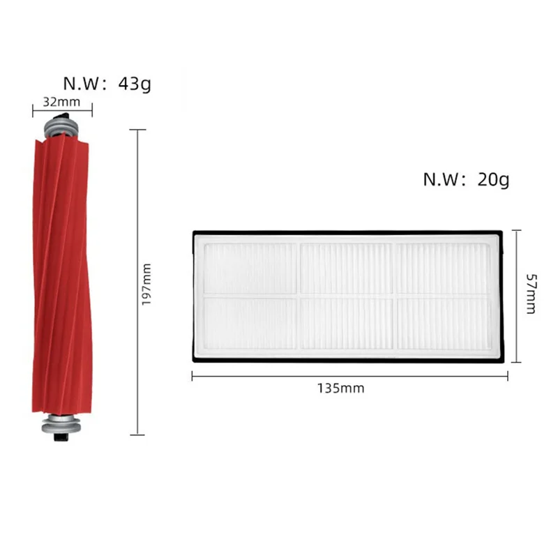 B58B-For Roborock S7 Maxv Ultra S7 Pro Ultra Accessories S7 Maxv Plus Hepa Filter Dust Bag Robot Vacuum Cleaner