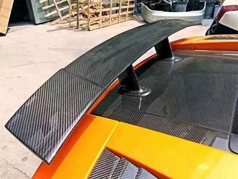 

For accessories for 2008-2014 Lamborghini Gallardo LP550 LP560 LP570 modified cars, P-style carbon fiber rear spoiler, car tools