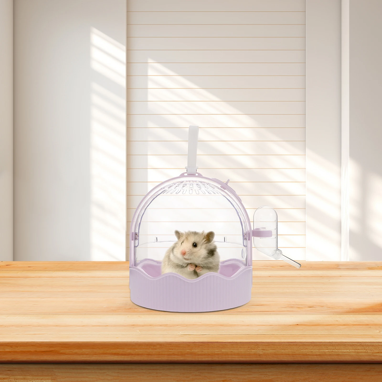 

Takeaway Cage Small Animal Carrier Bag Travel Purple Mouse Portable Compact Durable Multipurpose Outdoor Pet House