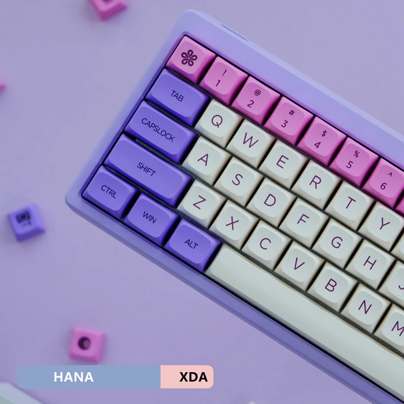 1 Set Mars Hana GMK Carbon Botanical 9009 Dawn FC MAC Style Pika Animal Crossing Keycaps PBT Dye Sub Key Caps XDA Profile Keycap