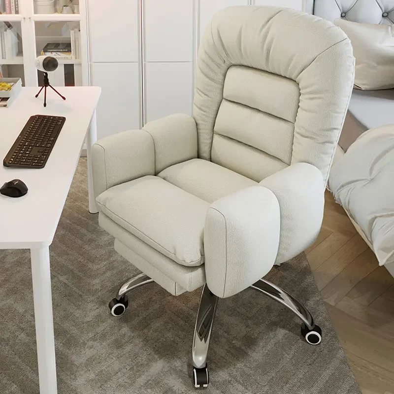 Kawaii White Computer Desk ArmChair Lounges Reclining Individual Luxury Executive Chair Gamer Cadeira Eiffel Furniture Offices