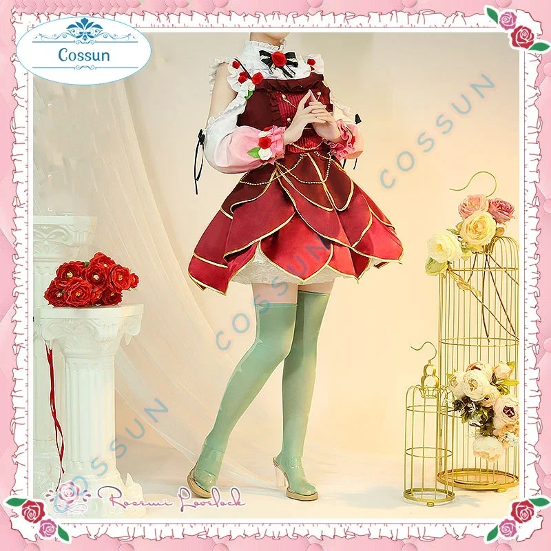 Anime Game Vtuber Hololive OBSYDIA Rosemi Lovelock Lolita Dress Party Uniform Cosplay Costume Halloween Women Fres Shipping 2022