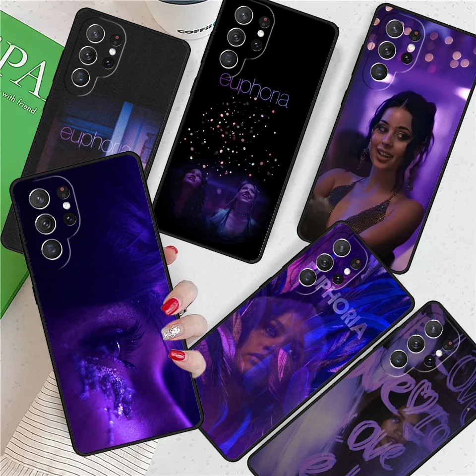 American TV Series Euphoria For Samsung Galaxy S24 Ultra S21 S22 S8 S9 S10E Note 10 20 Plus FE S23 Phone case Cover Coque