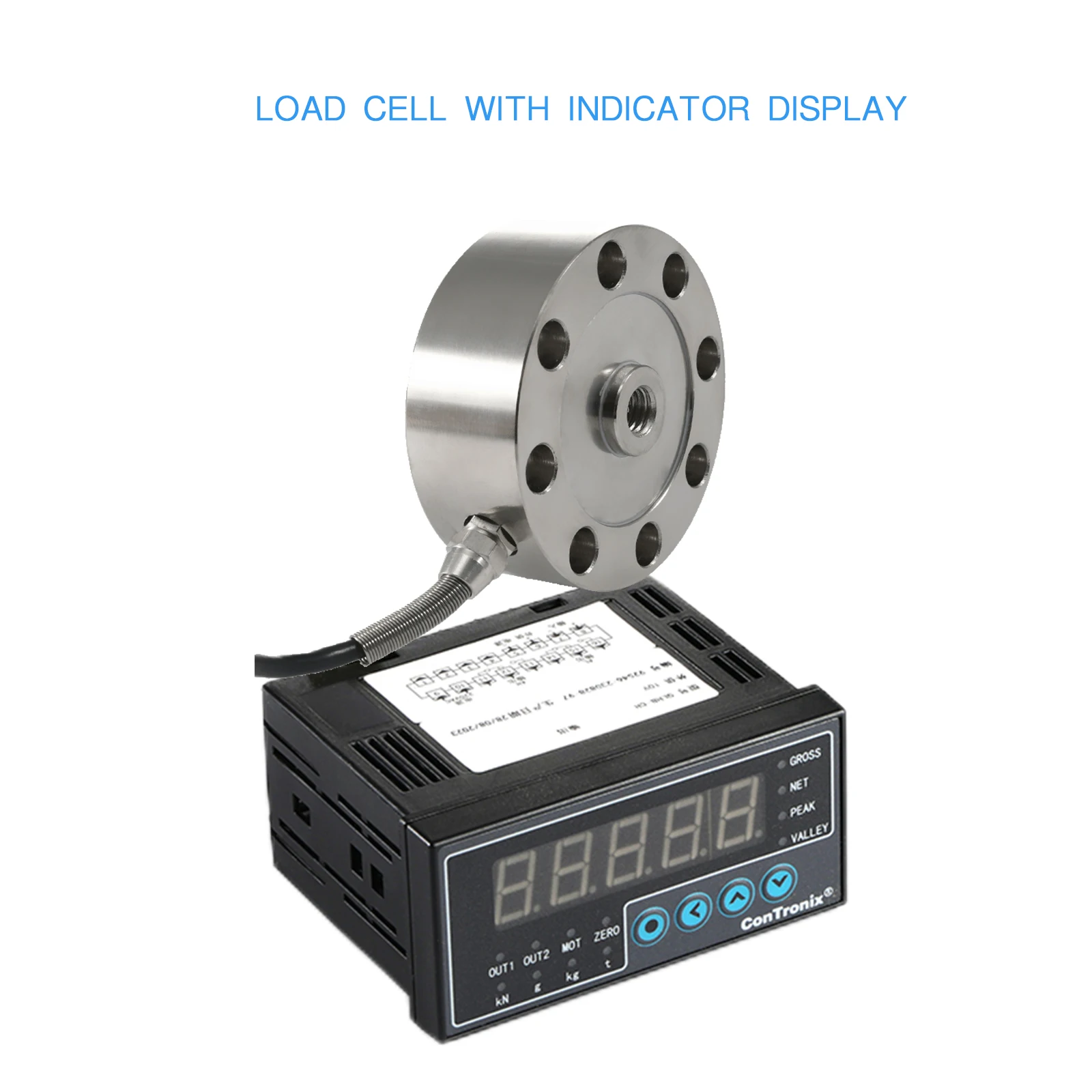 

Load Cell Weighing Sensor + Indicator display,Test Tension and Compression Force Weight Pressure Sensor for Scale