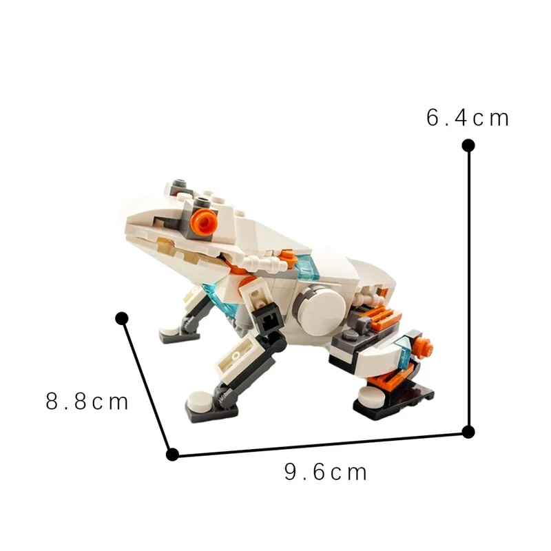 Ogień salamandra figurka Horizon Snapmaw Mech krokodyl dzikie zwierzę aligator zestaw modeli do budowania Zoo cegła zabawka dla dzieci prezent