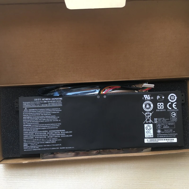 Imagem -06 - Bateria para Acer Aspire Es1732532g 311512523524531533571es1331520731g Cb3111v3-111b115-m Ne512 Ac14b18j Ac14b13j