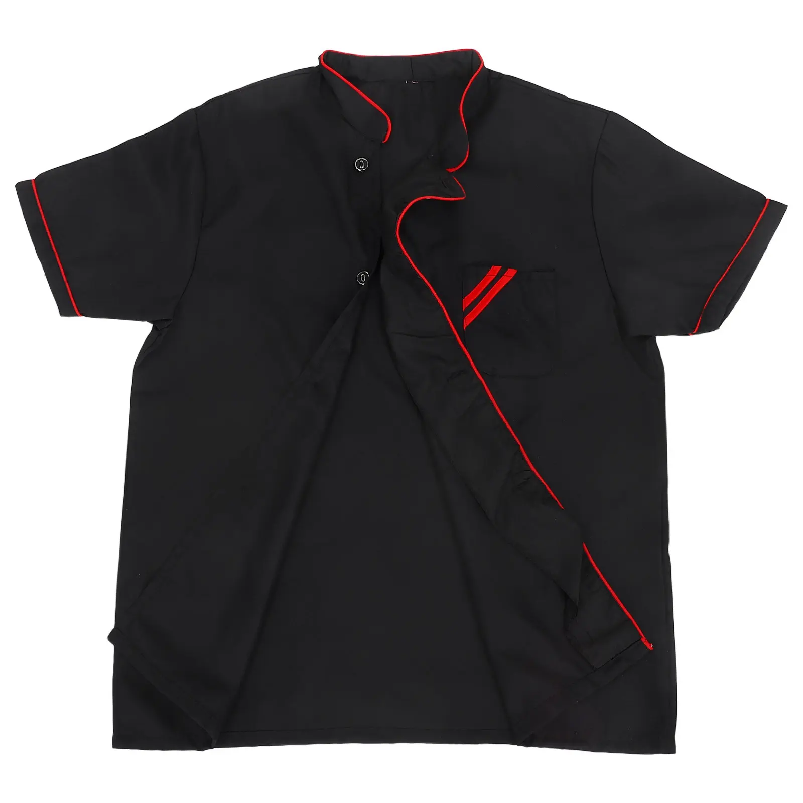 jaleco-de-chef-preto-de-manga-curta-unissex-leve-e-respiravel-uniforme-de-cozinha-para-homens-jaqueta-culinaria-roupas-de-trabalho-para-funcionarios