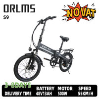 ORLMS S9 Adult Electric Bike 500W Motor 48V13Ah Battery City Commuter Electric Bike 20 Inch Tire City Electric Bike