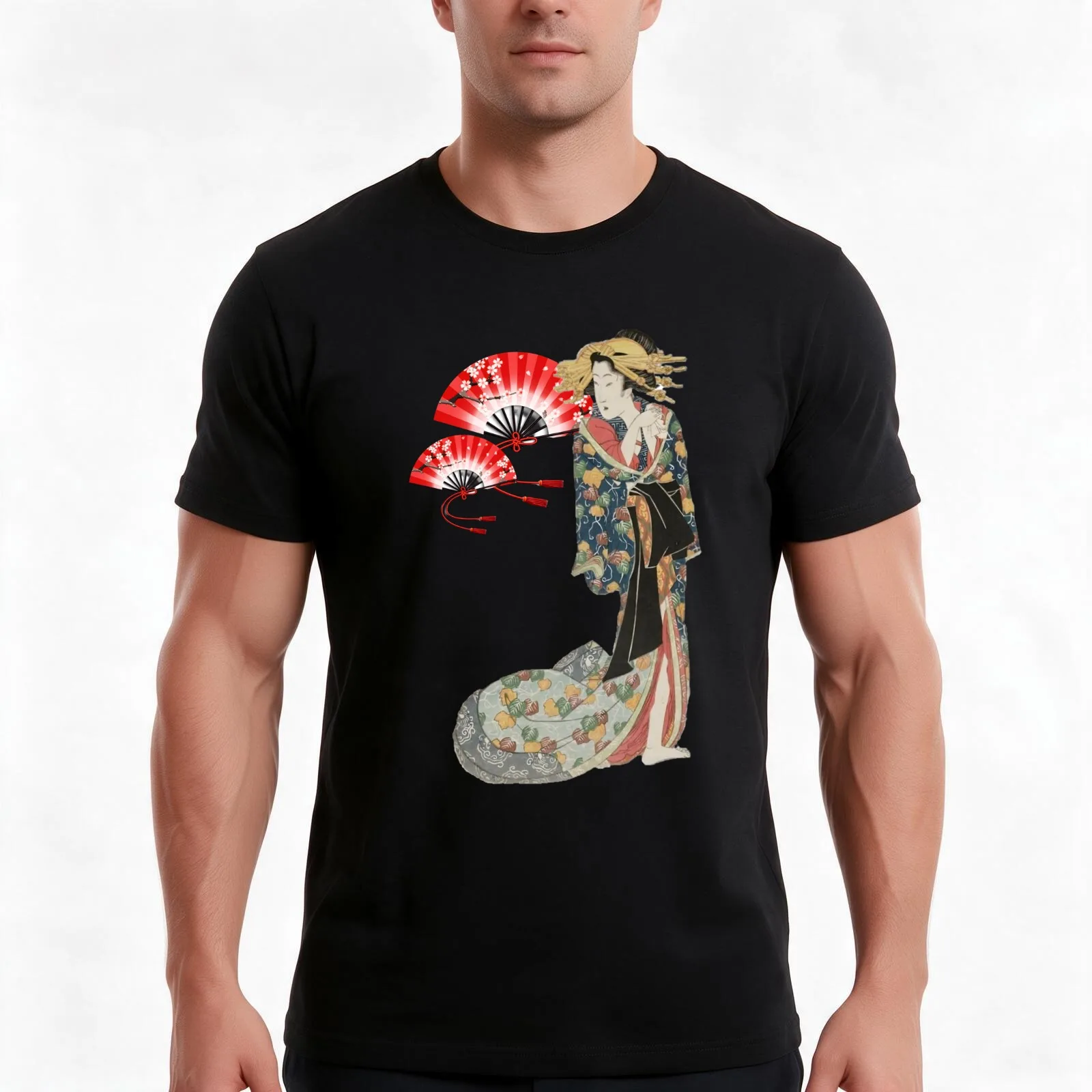 Camiseta Tayu, camiseta de algodón informal para el verano, camisetas de estilo urbano de corte amplio, estampado gráfico de estilo vintage, corte holgado y manga corta.